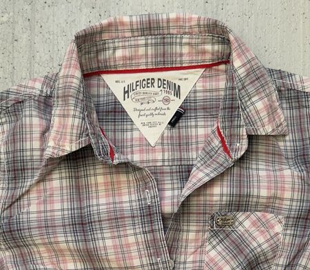 Tommy Hilfiger - Baumwoll-Bluse Karomuster