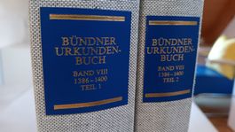 Bündner Urkundenbuch Band VIII, Teil 1 und 2