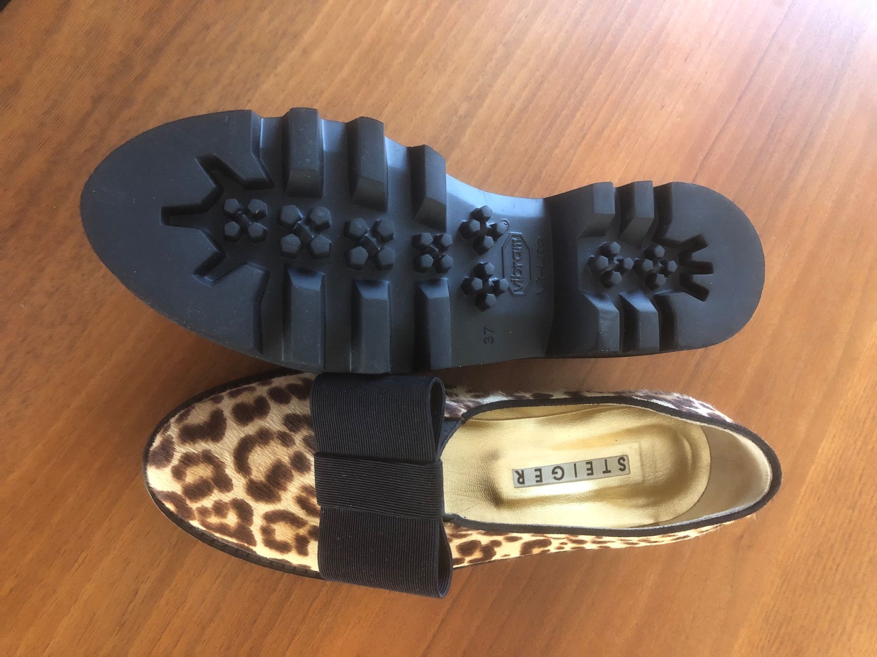 Damenschuhe: STEIGER Damenschuh mit Vibramsohle Leopardenmuster – Neu (gemäss Beschreibung) aus Balzers von LPR18 2