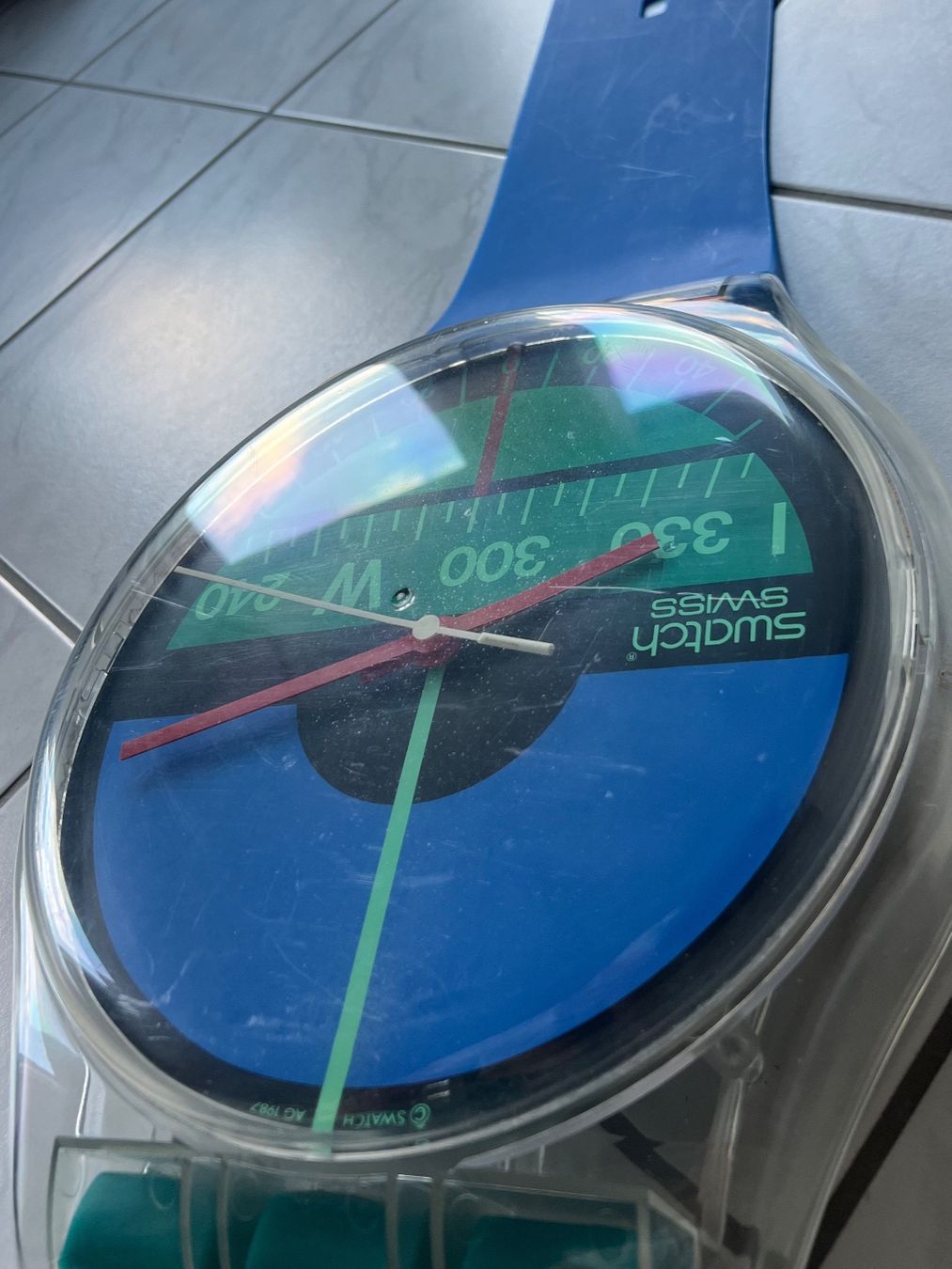 Swatch Orologi: Maxi Swatch "Nautilus" Wanduhr – Difettoso da Beromünster venduto da rin10 2