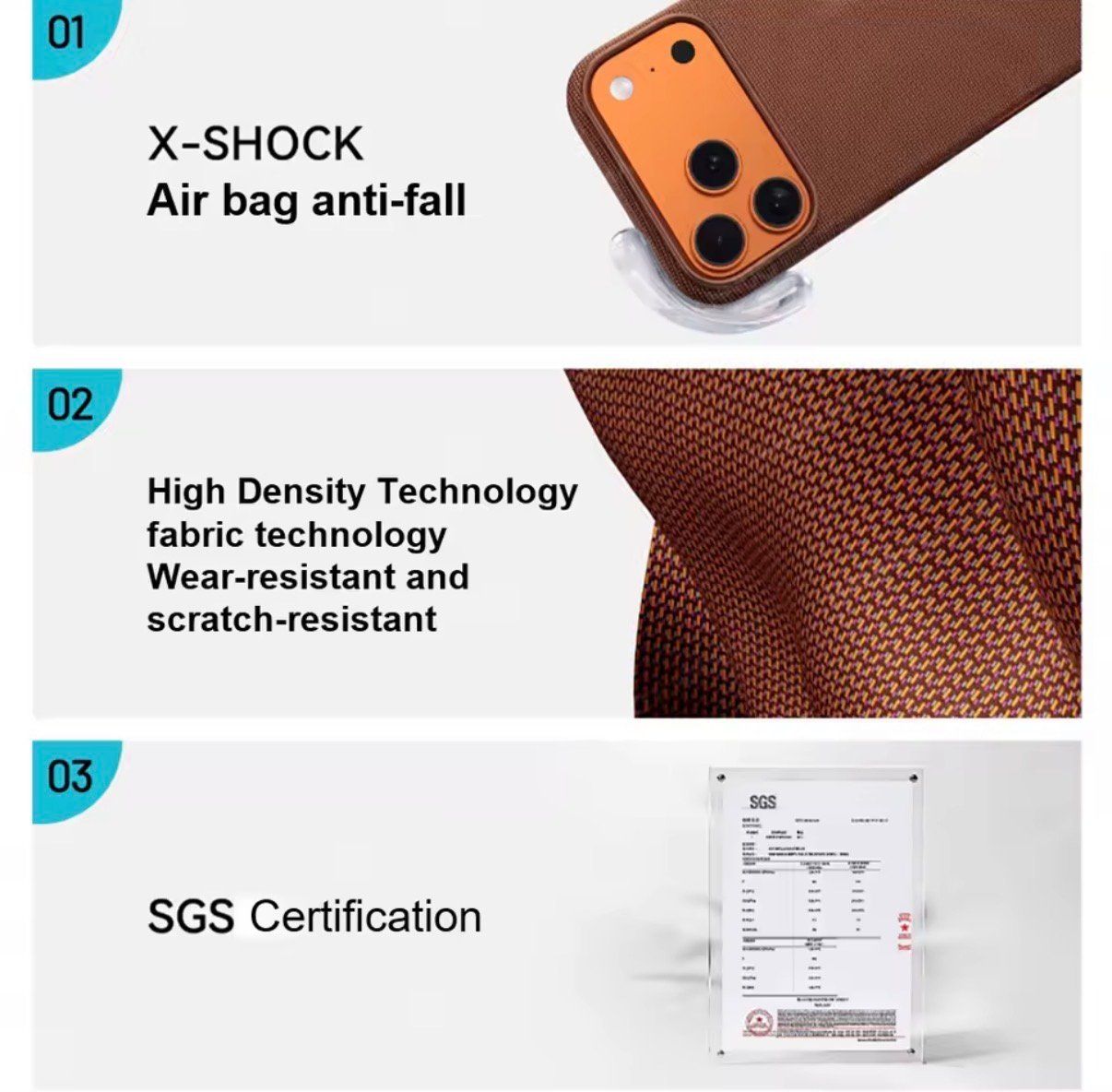 Apple Cover & Protezioni schermo: Coque iPhone 17 Pro Max Tech Woven MagSafe Luxe + Privacy – Nuovo e nell'imballaggio originale da Thônex venduto da BrYu 4