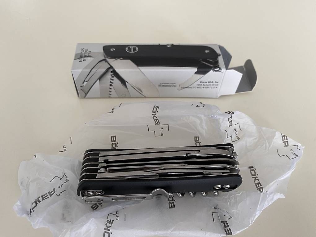 Coltelli tascabile: Böker Klappmesser Tech Tool City 4 – Nuovo e nell'imballaggio originale da Uster venduto da DK23_Zurich 2