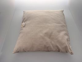 Kissen Mika gestreift beige neu 50x50cm