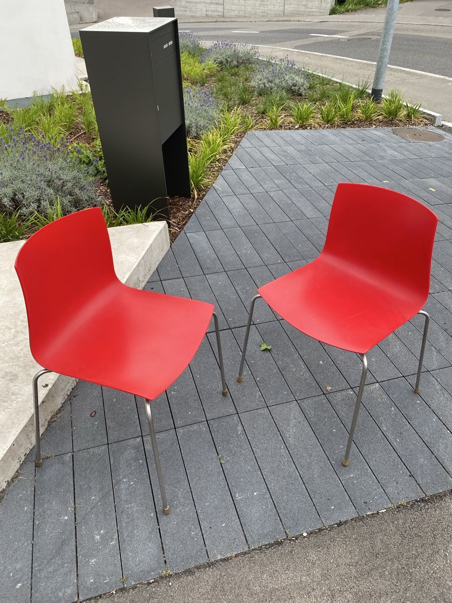 Sedie: Modern Red Dining Chairs in/outside – Usato da Herrliberg venduto da mas_7lxb 1