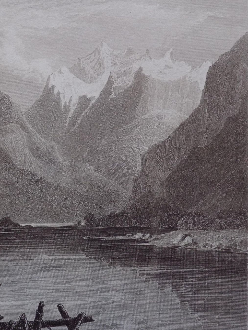 Gravures: Der Monte Rosa von Visp aus – D'occasion à Risch par Rischli15 6