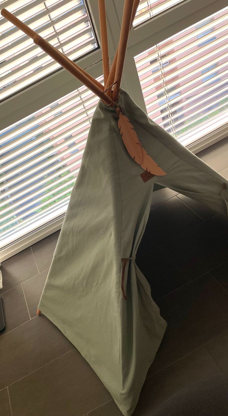 Alri letti & mobili per bambini: Kinderzelt/Kinder Tipi-Zelt, OEKO-TEX Bio-Baumwolle – Usato da Küsnacht ZH venduto da ast_26yp 3