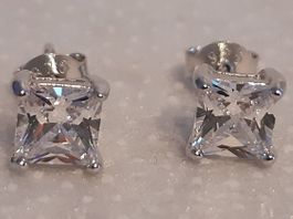Ohrstecker Silber 925 Zirkonia weiss 5mm