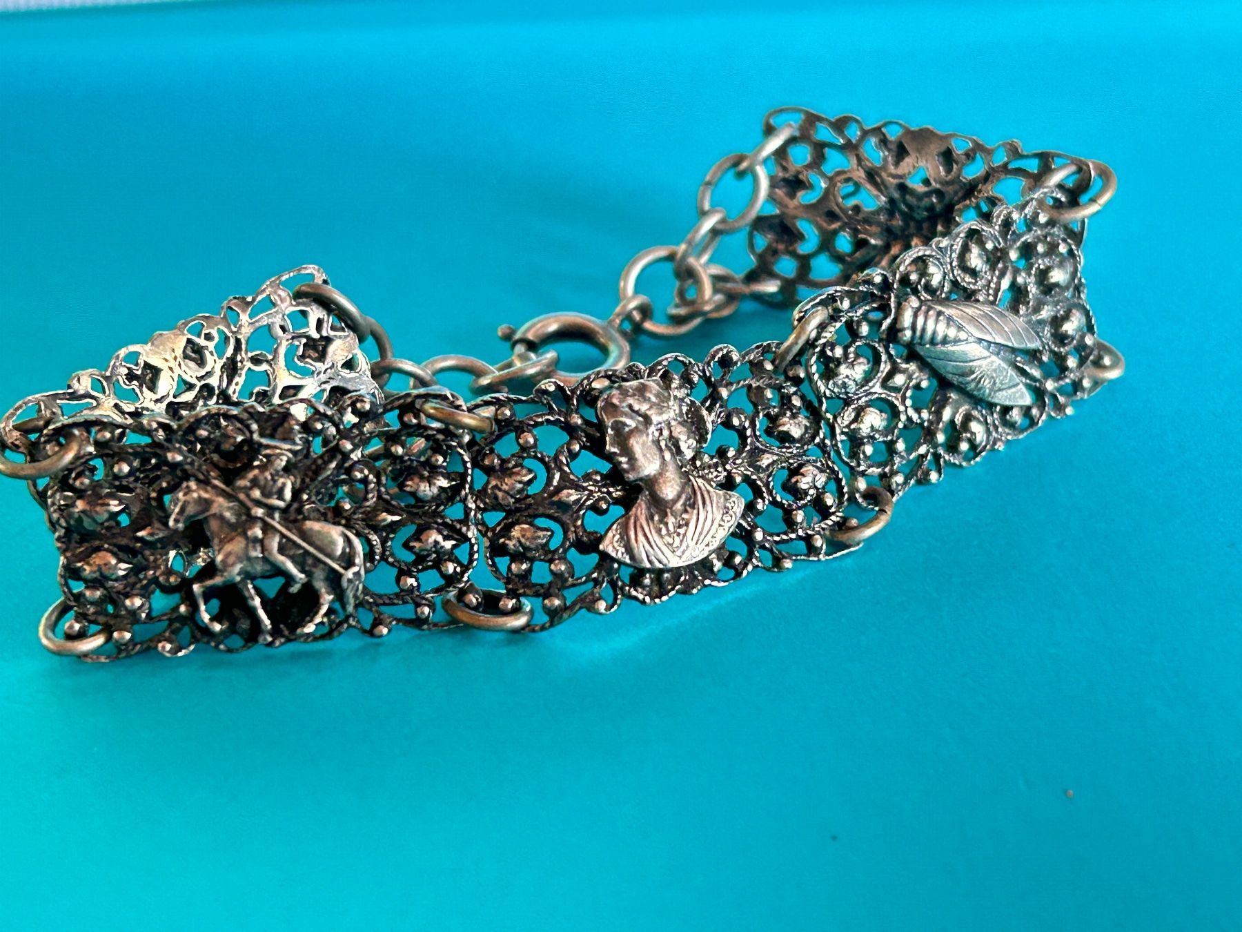 Armbänder & -reifen: Antikes Silberarmband, Armband, Vintage – Gebraucht aus Laufen von Bellebellezza