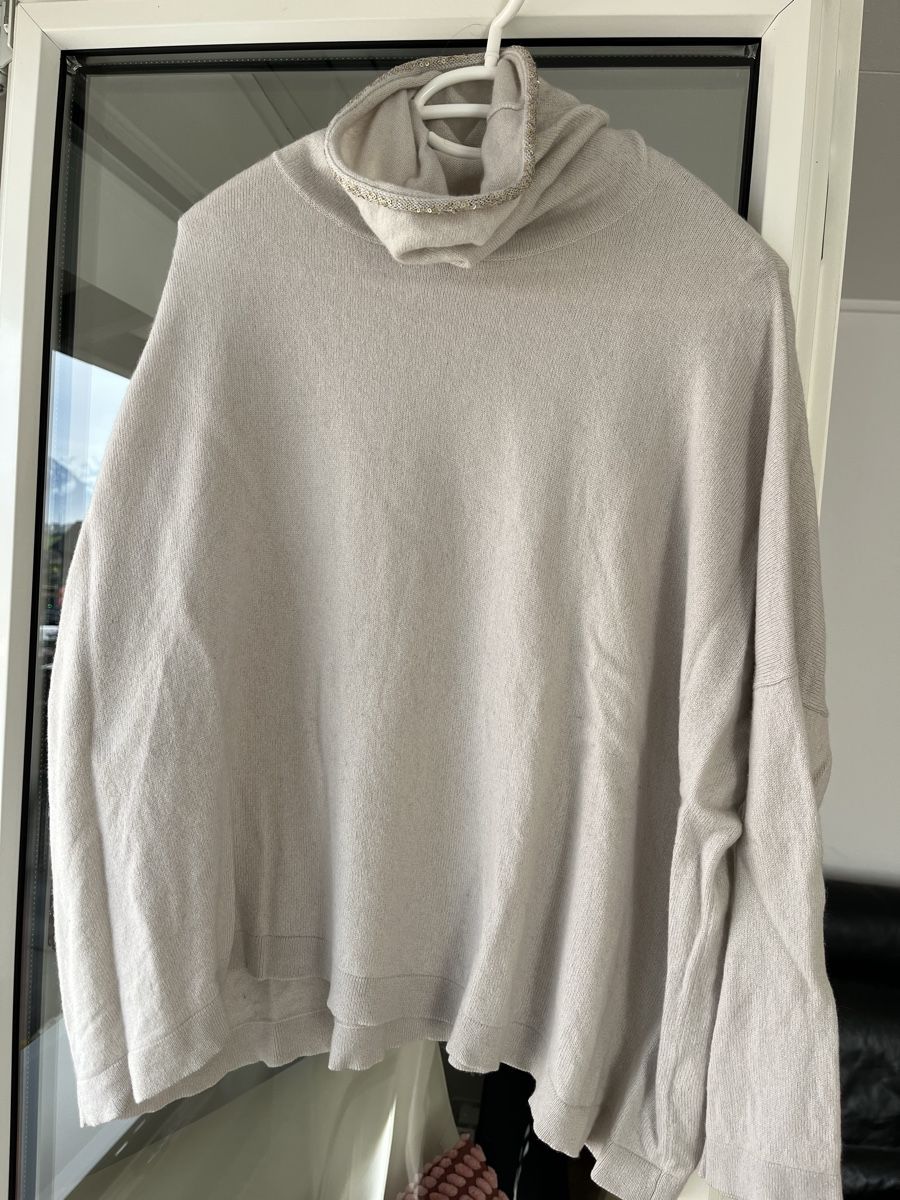Pullover & Sweatshirts: Amina Rubinacci Leinen Seide Kaschmir Pullover m. Pailletten – Gebraucht aus Kerns von osco01