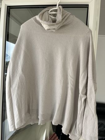 Amina Rubinacci Leinen Seide Kaschmir Pullover m. Pailletten