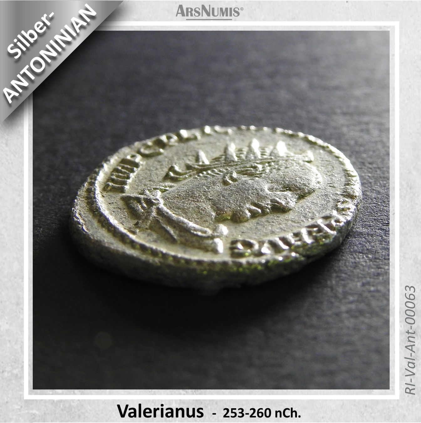 Alle Münzen: Römische Silbermünze - Valerianus – Gebraucht aus Oberwil b. Zug von ArsNumis
