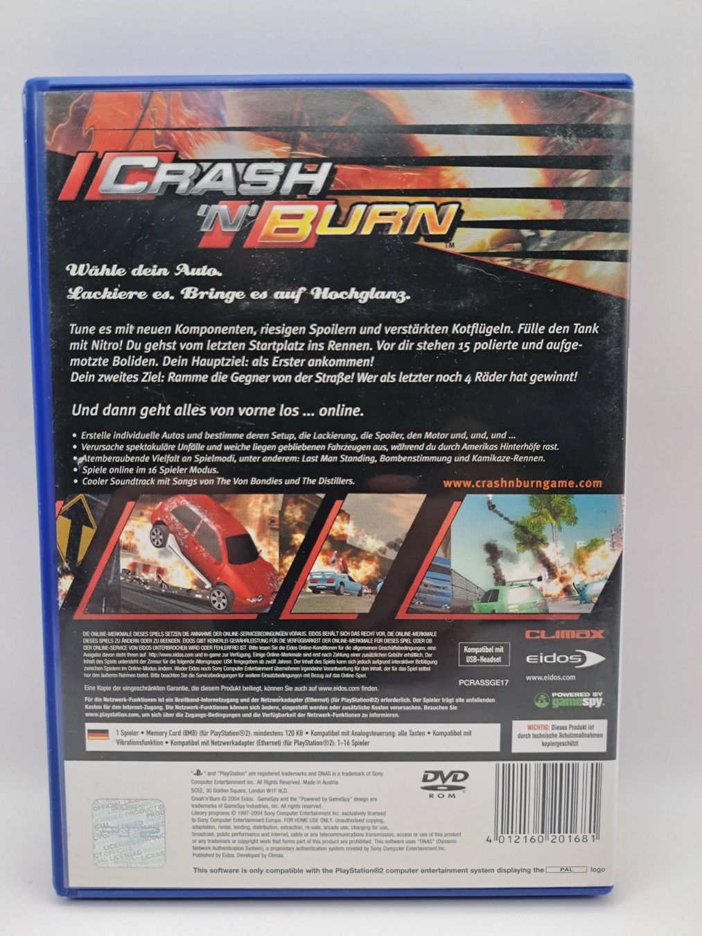Jeux: Crash 'N' Burn (Playstation 2/PS2) – D'occasion à Balgach par Wasnwasn 1