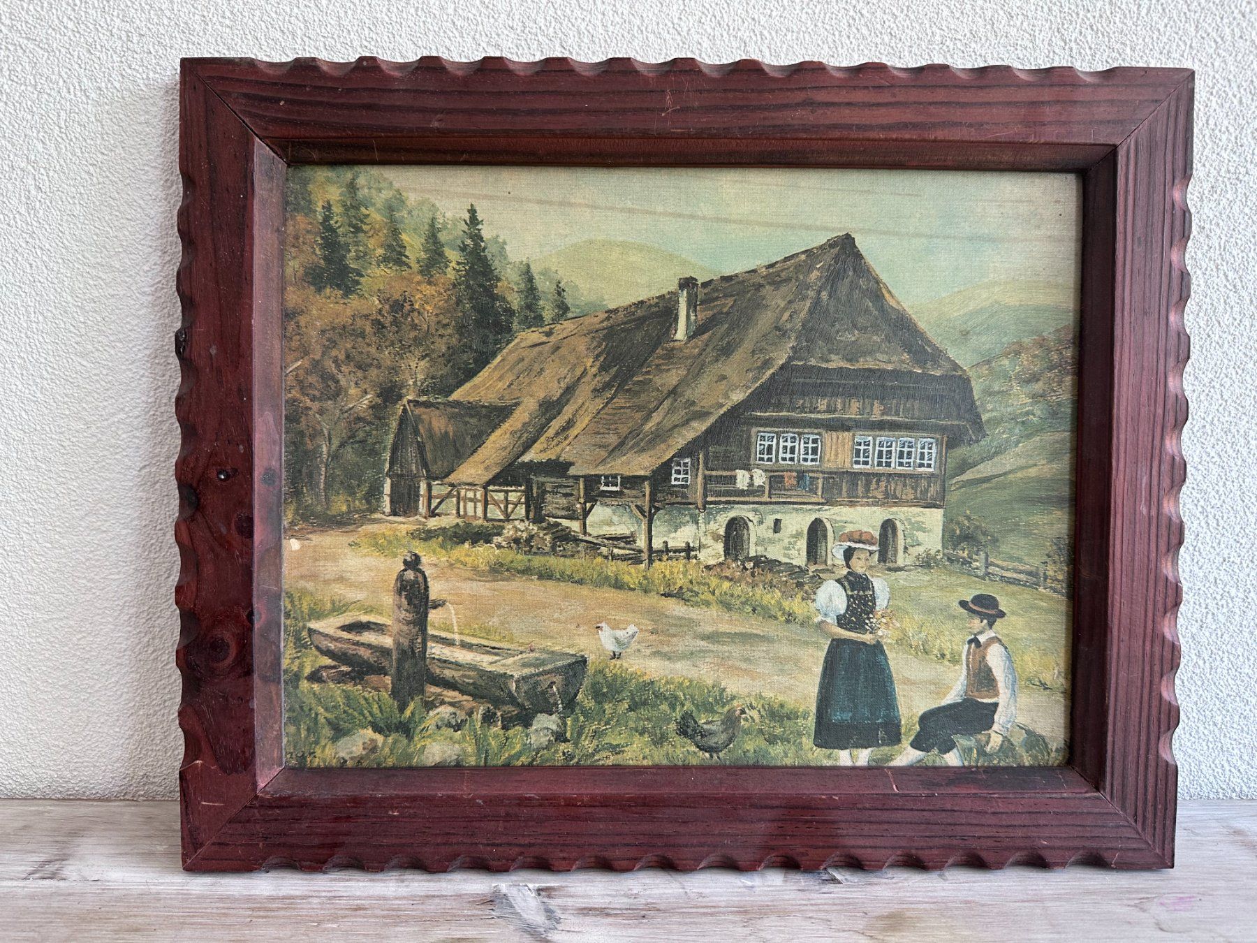 Gemälde: Inconnu, chalet d'alpage – Gebraucht aus Châtillon FR von Karine1453