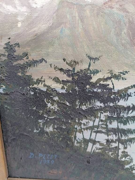 Dipinti: Peinture signée du lac Léman. – Usato da St. Maurice venduto da Benoit12 2