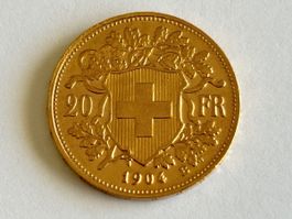 ⭐️ 20 Fr Vreneli 1904 - 100'000 Auflage - Top Münze