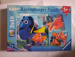 Ravensburger Puzzle Findet Dorie 3x49 Teile, komplett!