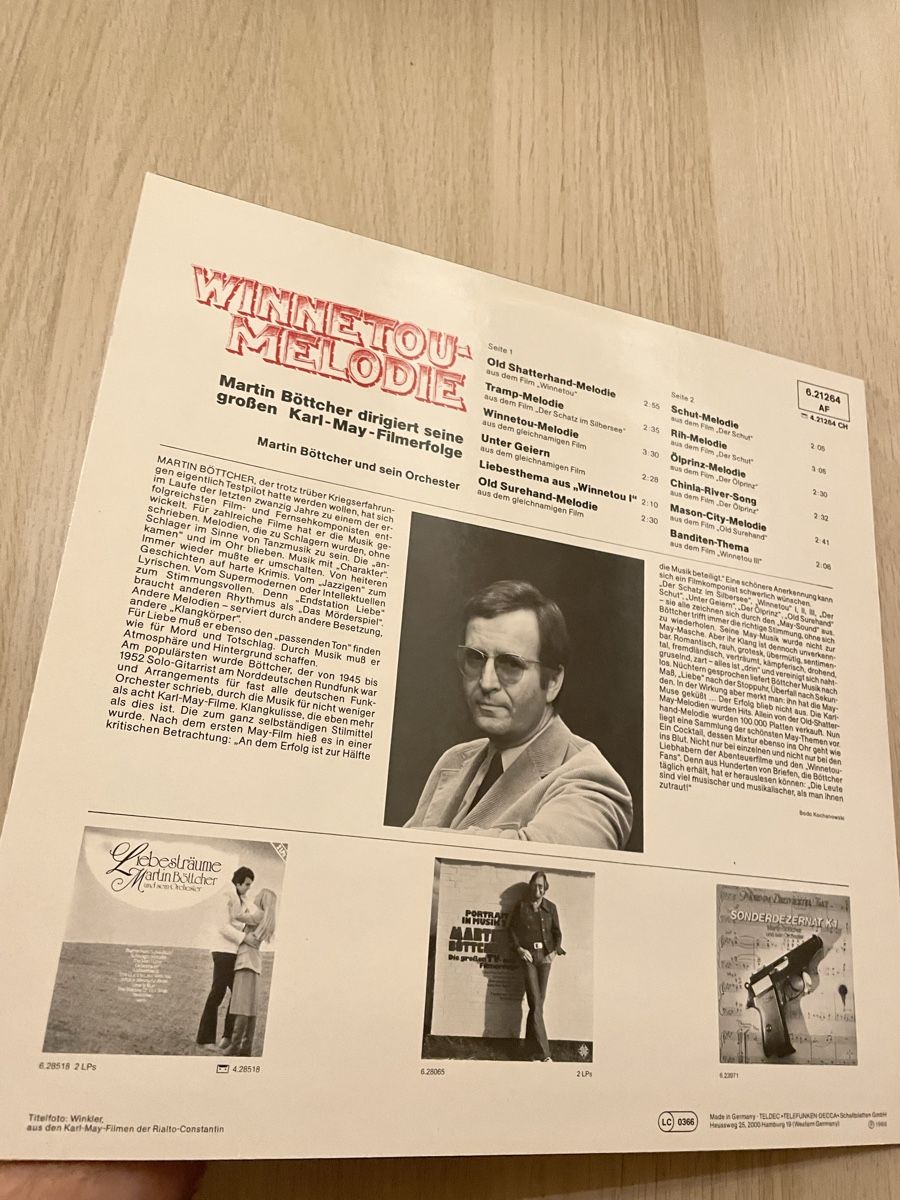 Dischi in vinile: Winetou Melodie – Usato da Hombrechtikon venduto da baersandro 1