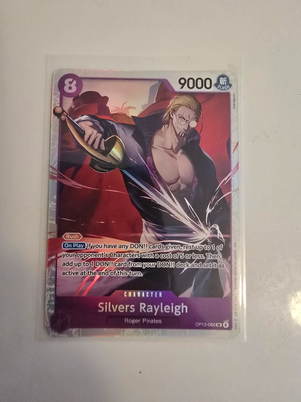 Bandai Carte collezionabili: Silvers Rayleigh OP13-066 SR – Nuovo (secondo la descrizione) da Chur venduto da Casdo