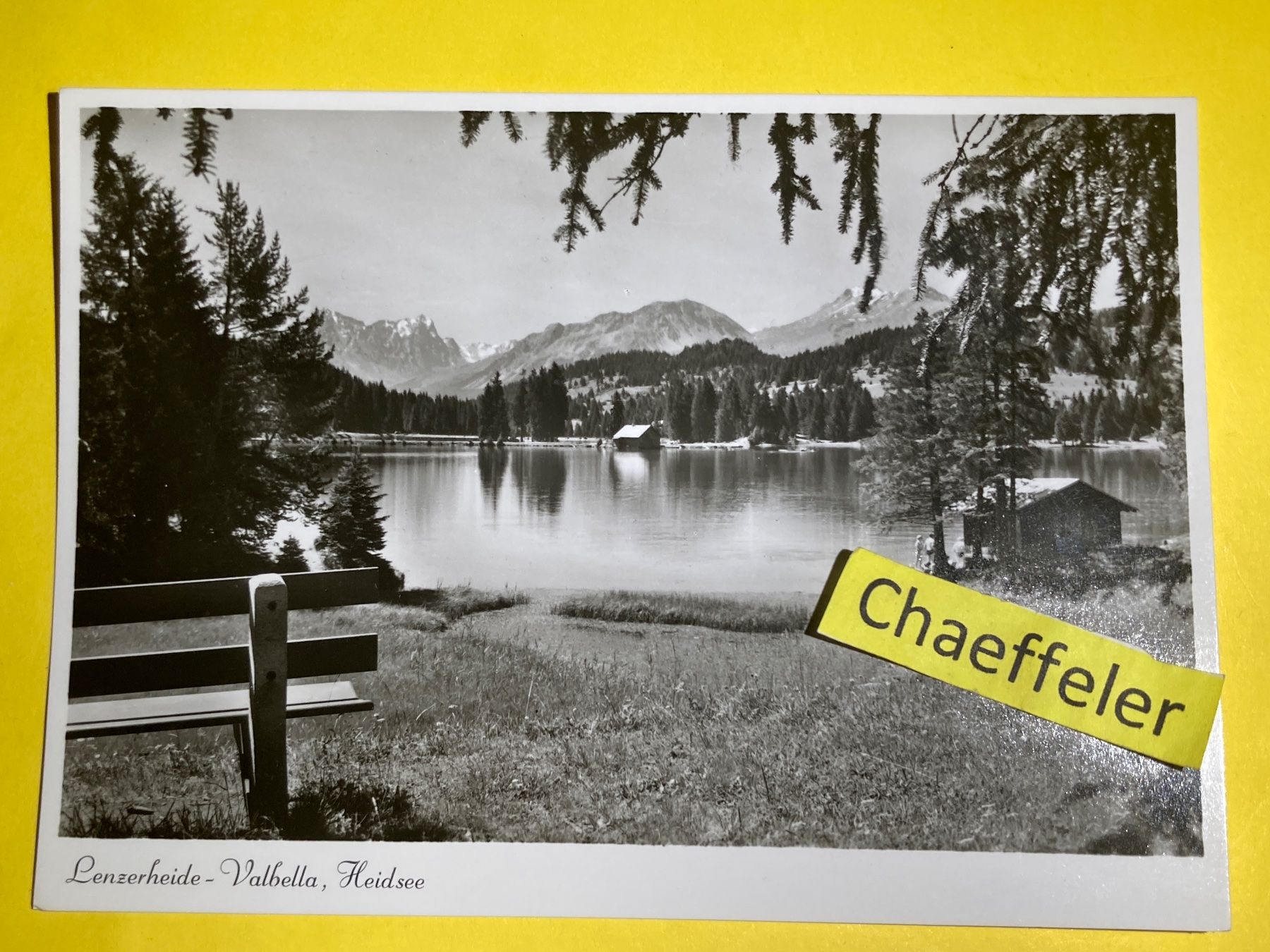 Cartoline postali: Lenzerheide - Valbella, Heidsee – Usato da Zürich venduto da Chaeffeler