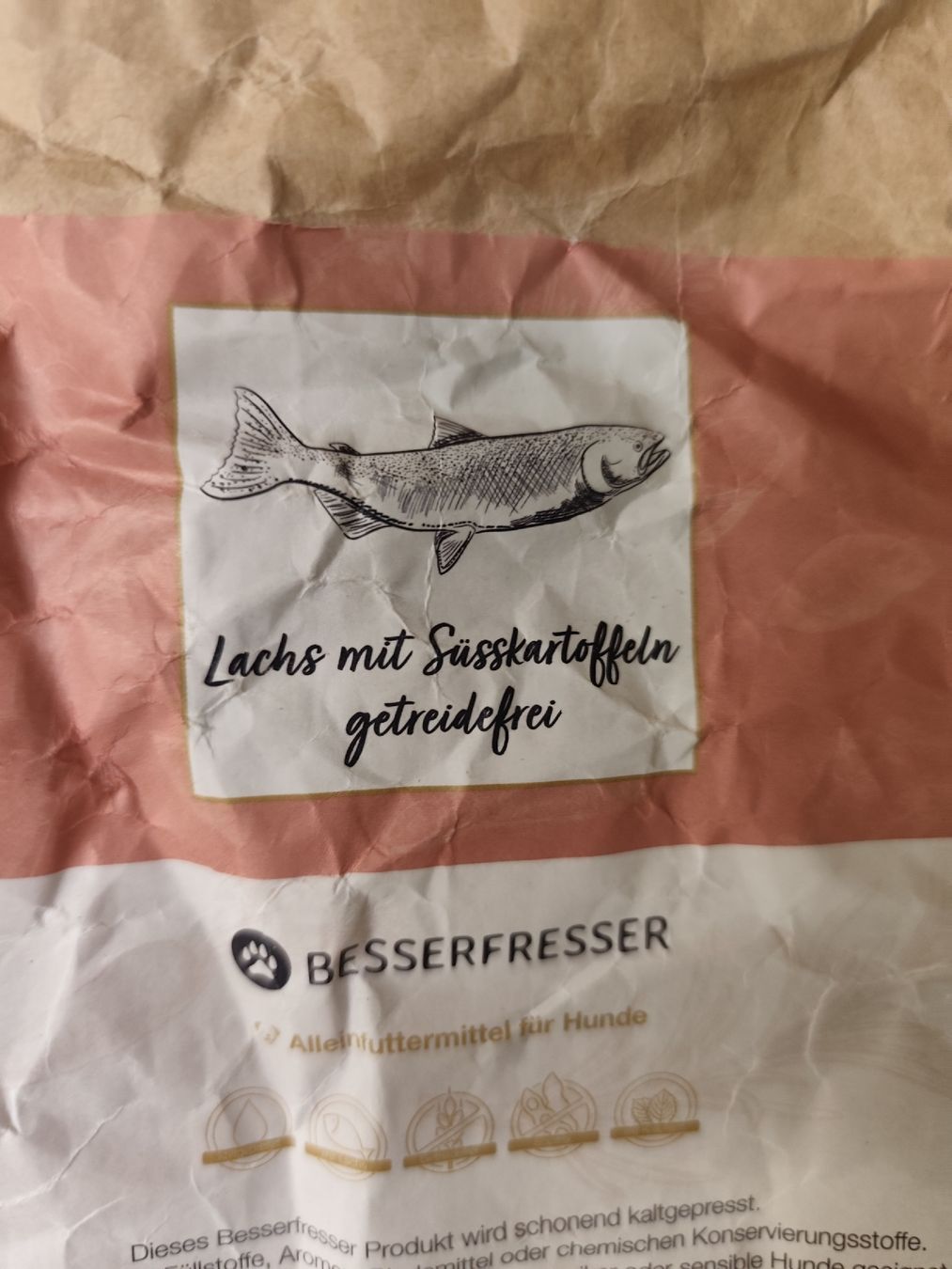 Mangimi: Besserfresser Hundefutter Lachs Süsskartoffel – Usato da Langnau i. E. venduto da Acrjl 1