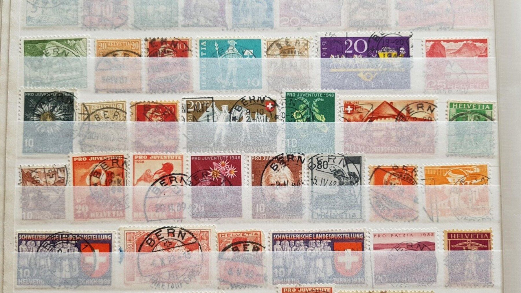 Tutti i francobolli: Briefmarkenlot mit Stempel "Bern", 72 Stück – Usato da Frauenfeld venduto da Interessent1 1