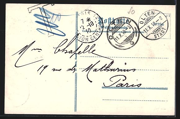 Cartoline postali: Olten, Teilansicht mit überdachter Br – Usato da Berlin venduto da bartko-reher 1