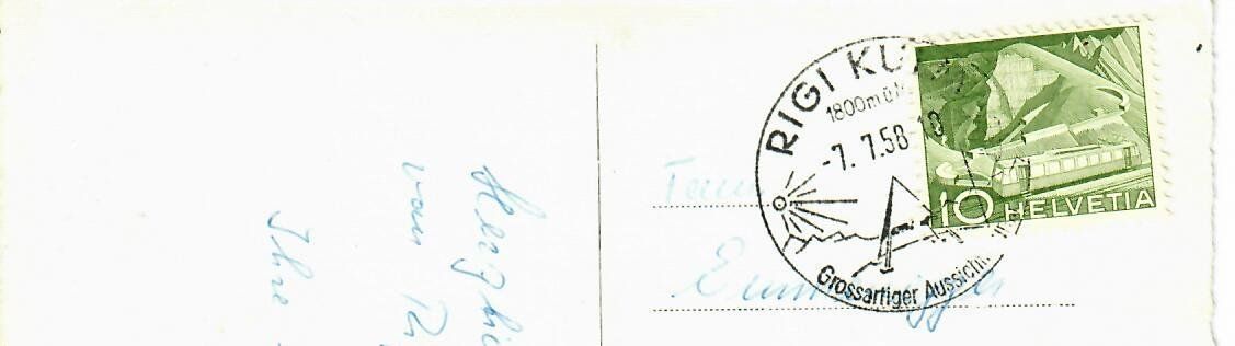Cartoline postali: Gruss vom Rigi 1958 – Usato da Hochdorf venduto da Ziegel-16 1