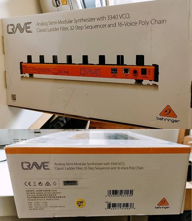 Strumenti musicali: Analoger Desktop Synthesizer Behringer Crave, neuwertig – Usato da Rheineck venduto da han_c85z 2