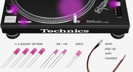 Technics SL1200 1210 Led Umbausatz Pink