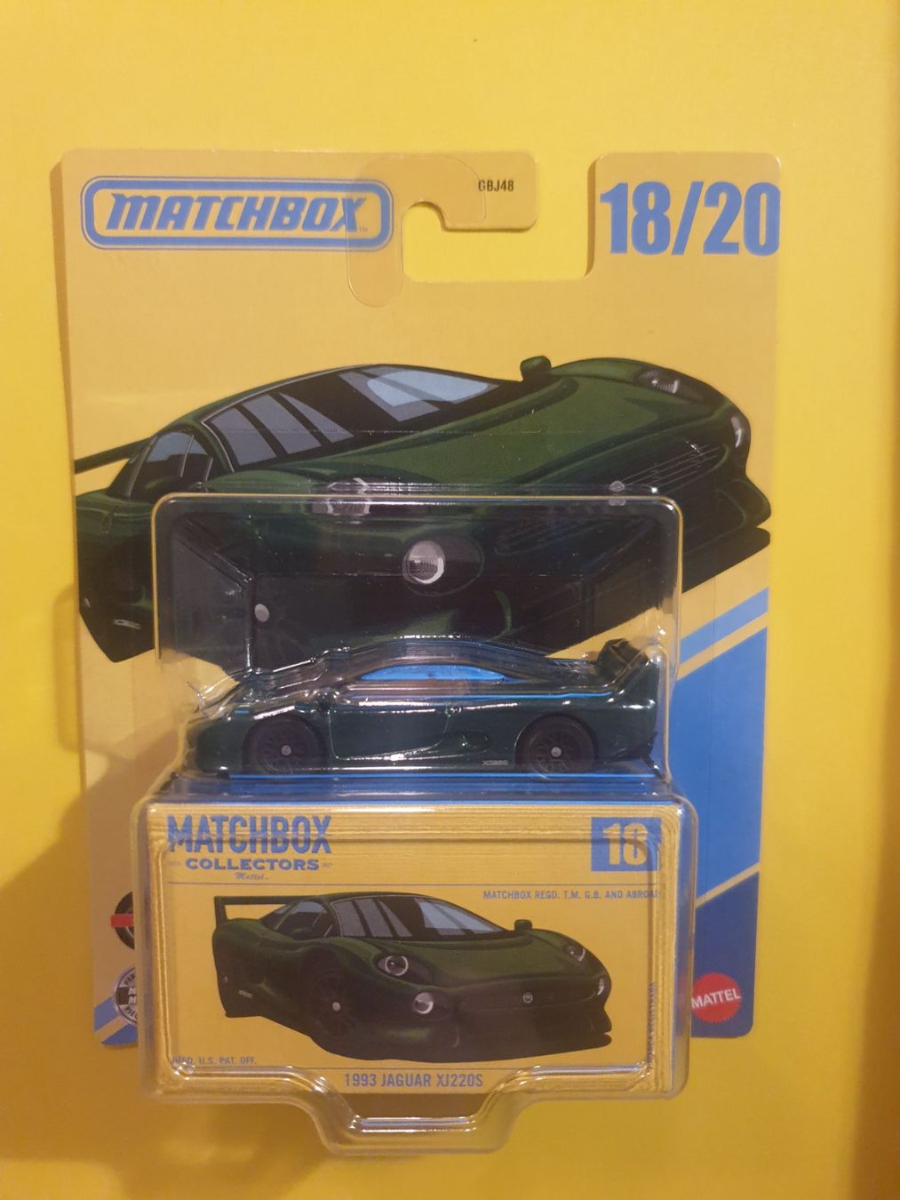 Matchbox Modellini d'auto: Matchbox 1993 JAGUAR XJ220S – Nuovo e nell'imballaggio originale da Oftringen venduto da Rotor