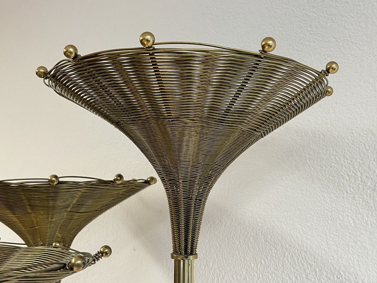 Lampen: Papyrus Stehlampe von Nucci Valsecchi 1970er, Messing – Gebraucht aus Horgen von Grizzly83 3