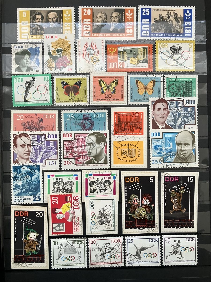 Alle Briefmarken: Deutschland DDR gest/postfr 6s 1962-66 – Gebraucht aus Cham von Diablo1232 2