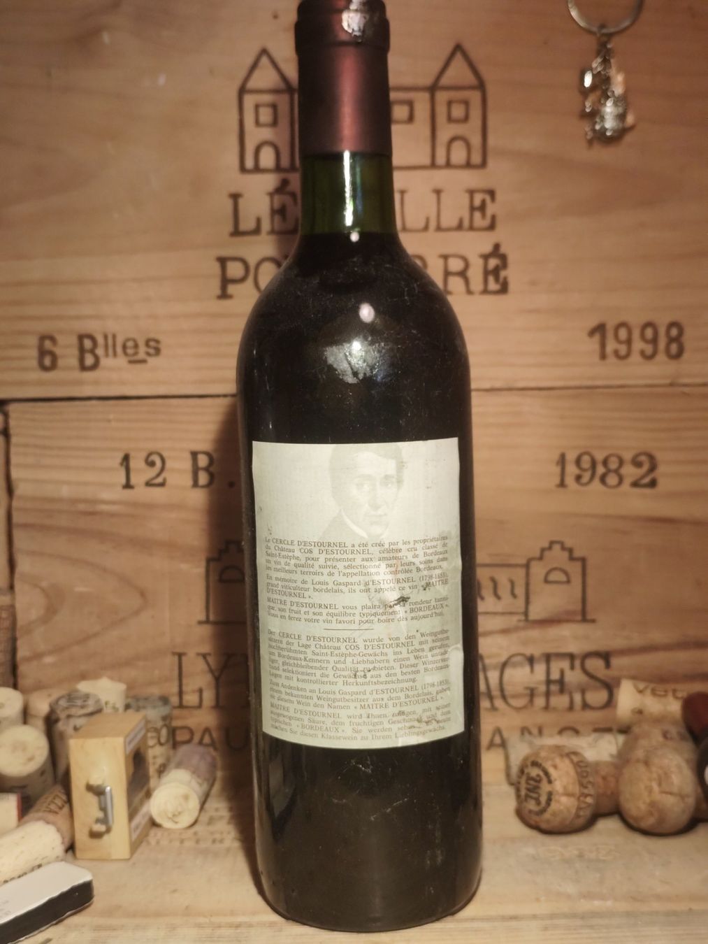 Vino: 1979 Maitre d'Estournel Bordeaux – Nuovo e nell'imballaggio originale da Büsserach venduto da Vintage-vins 3