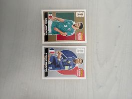 Panini Extra Sticker Jimenez und Mbappe