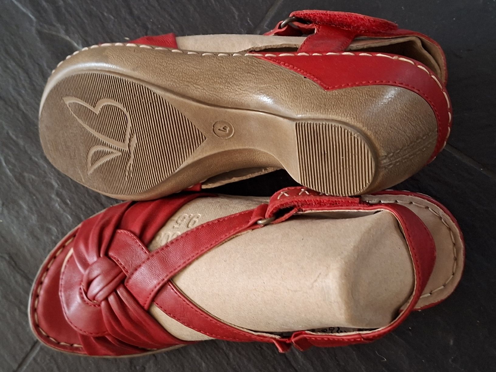 Scarpe da donna: Caprice Sandalen Leder rot Gr.37 – Usato da Barzheim venduto da spitz01 4