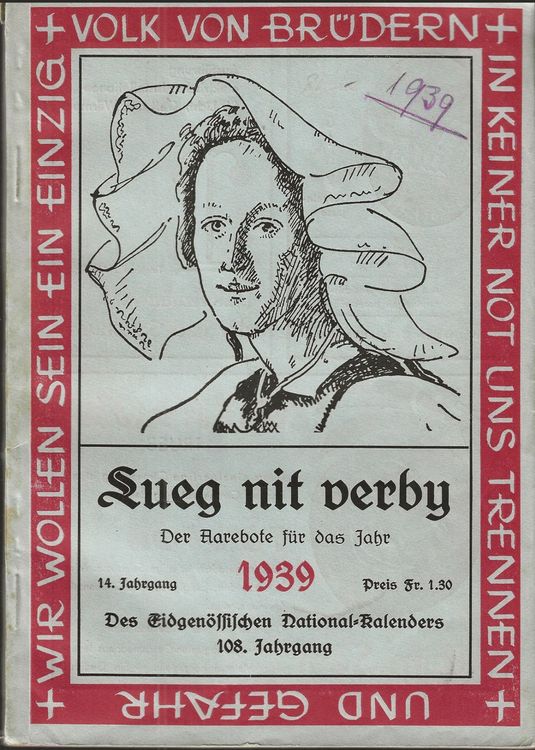 Lueg nit verby - Der Aarebote für das Jahr 1939 (Gebraucht) in Bern für ...