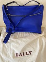 Bally Tasche Kellybag (?) Leder blau ungetragen