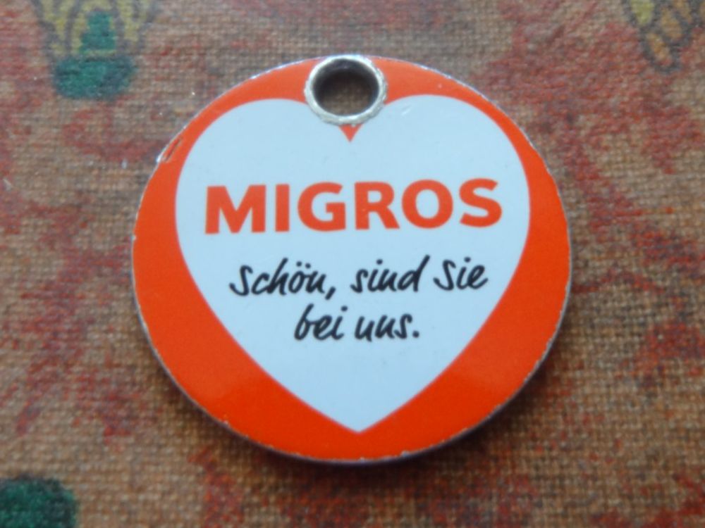 Tutti le monete: Jeton    MIGROS   " Schönt, sind Sie bei uns. " – Usato da Romanel-sur-Lausanne venduto da Swift13 1