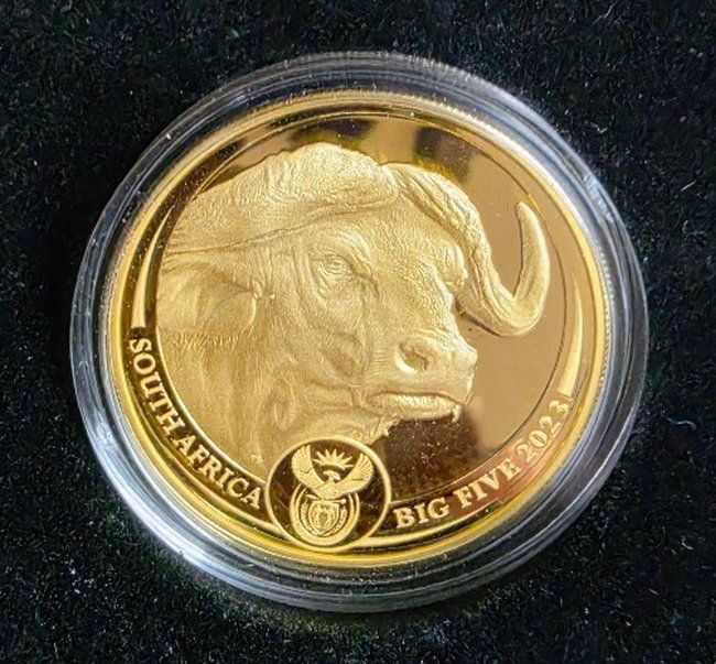 Tutti le monete: 1 oz Big Five Gold Büffel 2023 – Nuovo e nell'imballaggio originale da Caslano venduto da Pspidi 2
