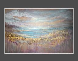 Originalgemälde auf Leinwand 120x80cm, goldenen Unikat!!!