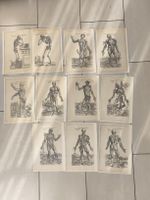 lot de 11 planches anatomiques gravures état d'usage