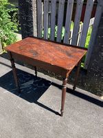 Tisch antik Holz dunkel Zustand gebraucht 45x70cm
