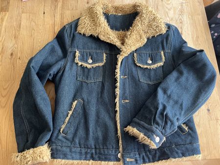 Jeans Jacke gefüttert Gr. M