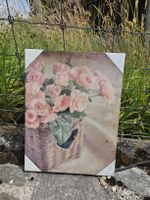 Shabby Style Blanc Rose  Bild Quadro 40x30cm