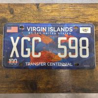  🇺🇸 U.S. Autoschild, Virgin Islands XGC 598 - ORIGINAL 