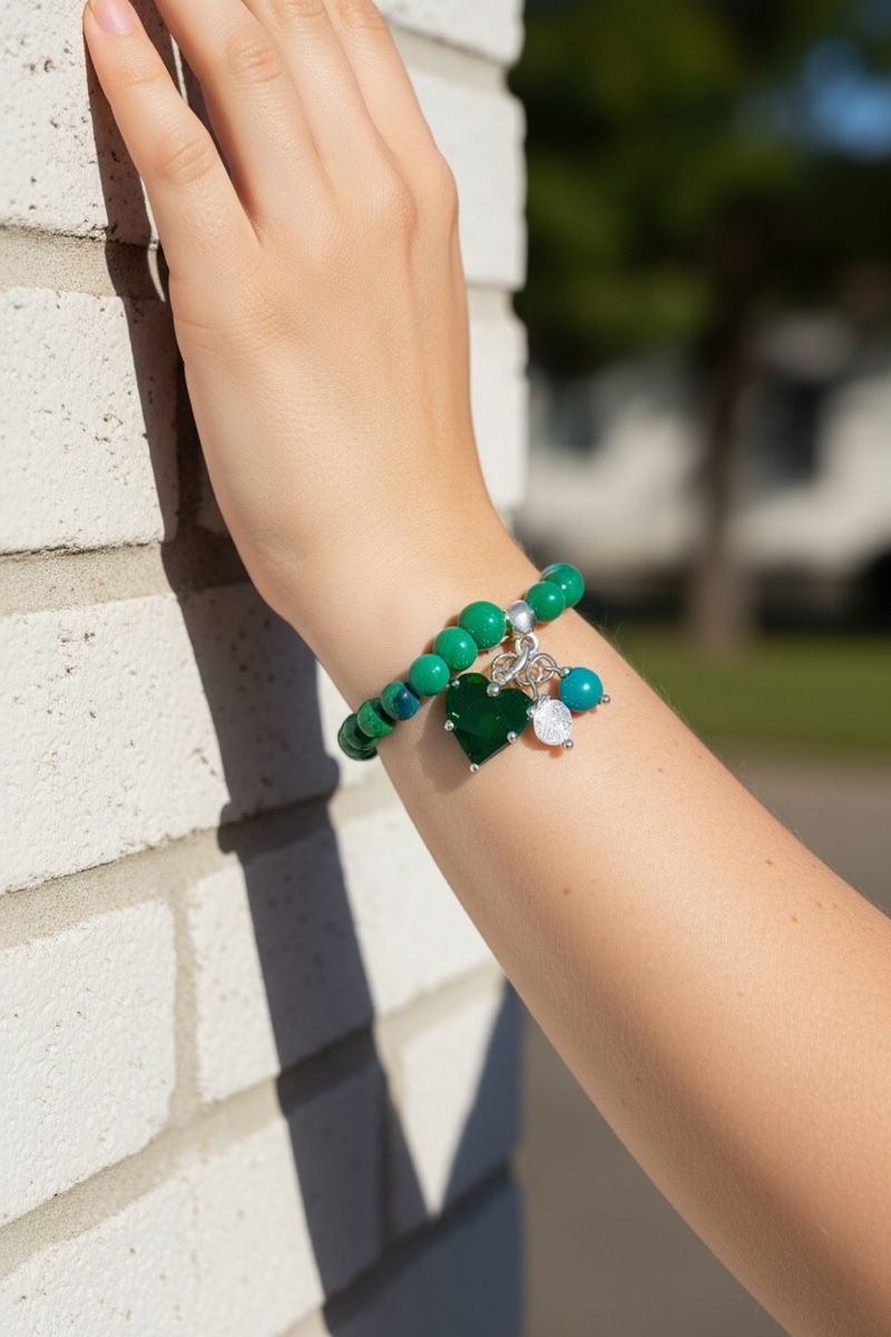 Bracciali & Braccialetti: Chrysokol Stretch Armband mit Anhänger – Nuovo e nell'imballaggio originale da Kriens venduto da Hortensie6 5
