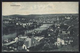 AK Schaffhausen, Gesamtansicht, 1907