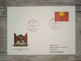 TR18 Enveloppe + Timbre Suisse 1967
