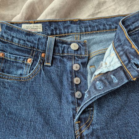 Levis CROP JEANS -mit geradem Bein - Salsa Stonewash