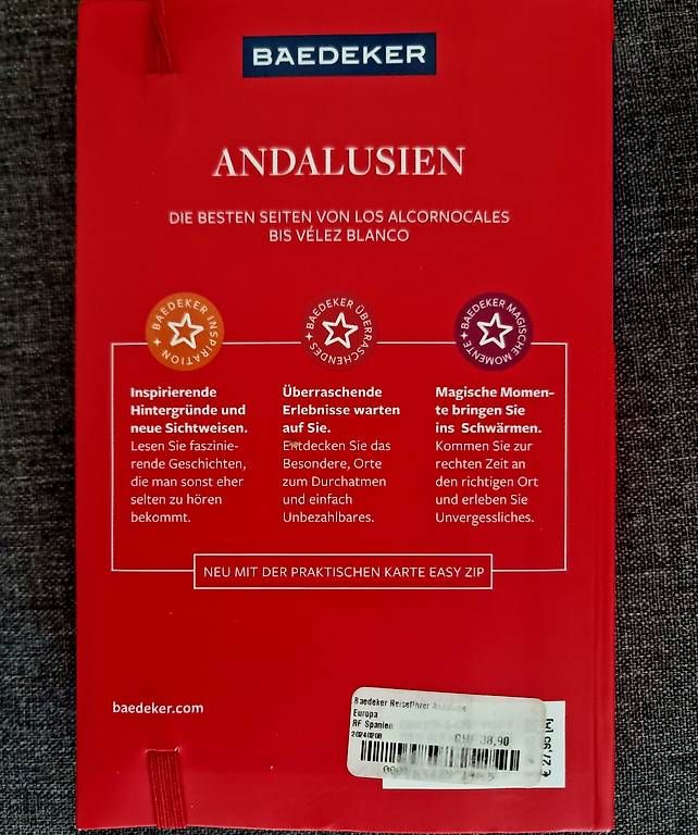 Libri: Andalusien Reiseführer Baedecker 2024 – Usato da Basel venduto da re.activateur 2